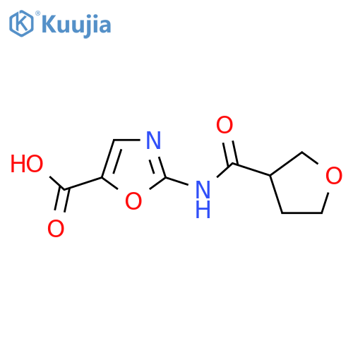2-(oxolane-3-amido)-1,3-oxazole-5-carboxylic acid structure