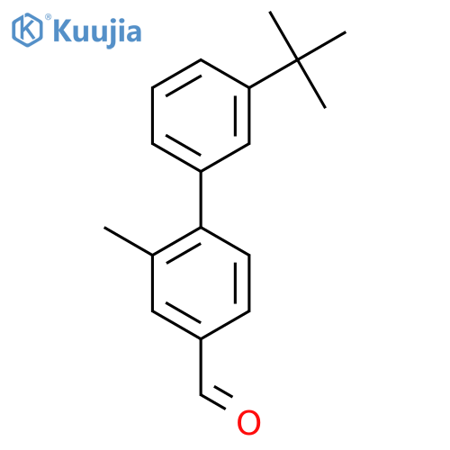 4-(3-Tert-butylphenyl)-3-methylbenzaldehyde structure