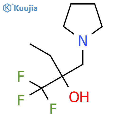 1-Pyrrolidineethanol, α-ethyl-α-(trifluoromethyl)- structure