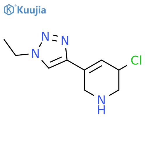 3-chloro-5-(1-ethyl-1H-1,2,3-triazol-4-yl)-1,2,3,6-tetrahydropyridine structure