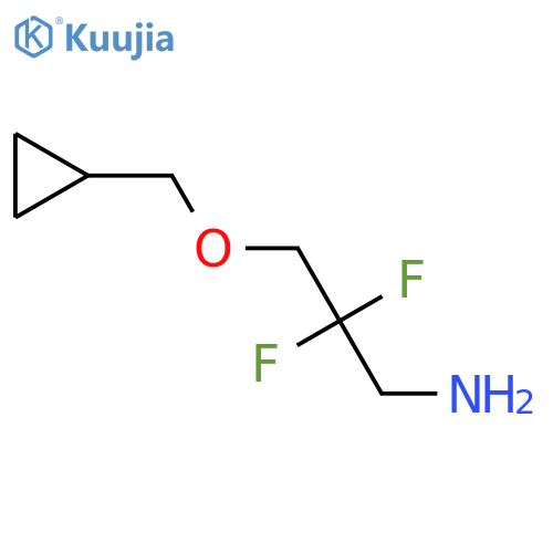 1-Propanamine, 3-(cyclopropylmethoxy)-2,2-difluoro- structure