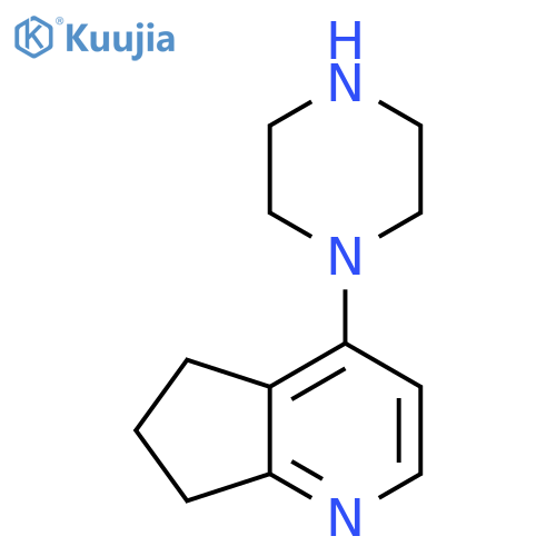 1-{5H,6H,7H-cyclopentabpyridin-4-yl}piperazine structure