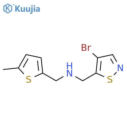 5-Isothiazolemethanamine, 4-bromo-N-[(5-methyl-2-thienyl)methyl]- structure