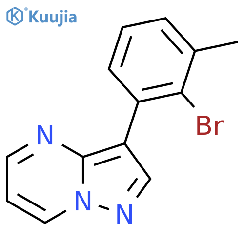 3-(2-Bromo-3-methylphenyl)pyrazolo[1,5-a]pyrimidine structure
