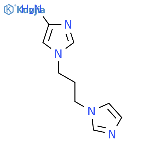 1-3-(1H-imidazol-1-yl)propyl-1H-imidazol-4-amine structure