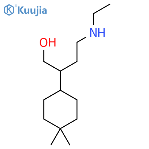2-(4,4-Dimethylcyclohexyl)-4-(ethylamino)butan-1-ol structure
