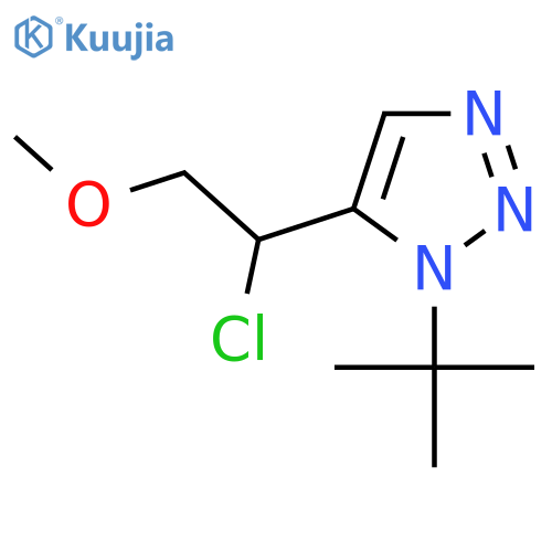 1-tert-butyl-5-(1-chloro-2-methoxyethyl)-1H-1,2,3-triazole structure