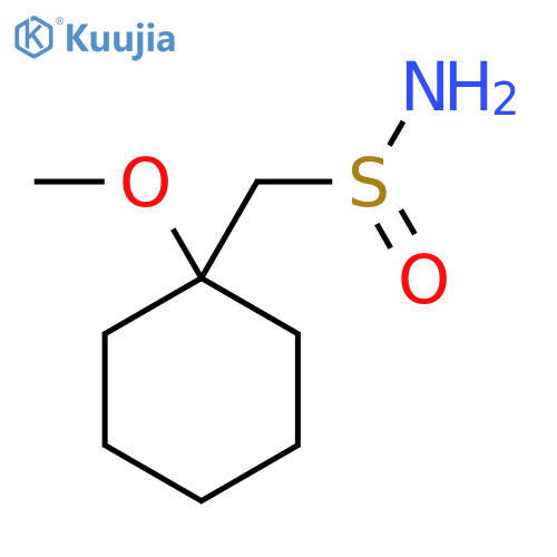 (1-Methoxycyclohexyl)methanesulfinamide structure