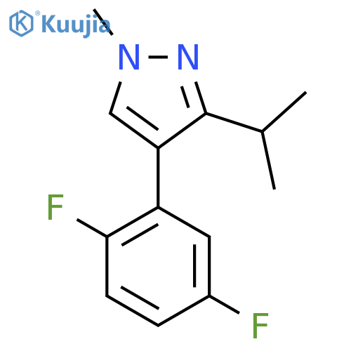 4-(2,5-difluorophenyl)-1-methyl-3-(propan-2-yl)-1H-pyrazole structure