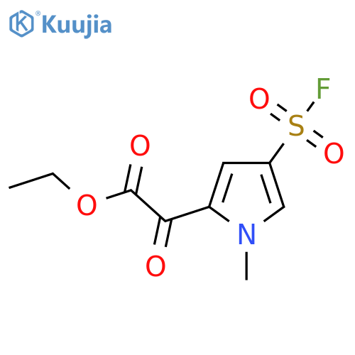 Ethyl 2-(4-fluorosulfonyl-1-methylpyrrol-2-yl)-2-oxoacetate structure