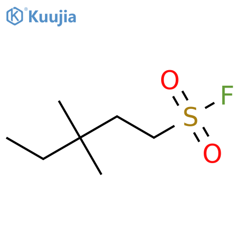 3,3-Dimethylpentane-1-sulfonyl fluoride structure