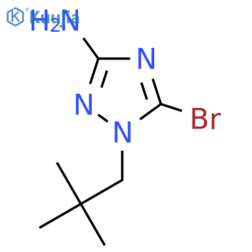 5-bromo-1-(2,2-dimethylpropyl)-1H-1,2,4-triazol-3-amine structure