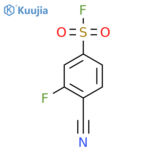 4-Cyano-3-fluorobenzene-1-sulfonyl fluoride structure