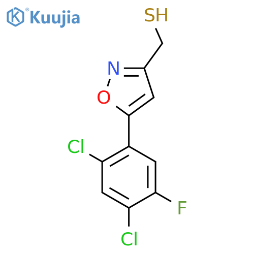 5-(2,4-dichloro-5-fluorophenyl)-1,2-oxazol-3-ylmethanethiol structure