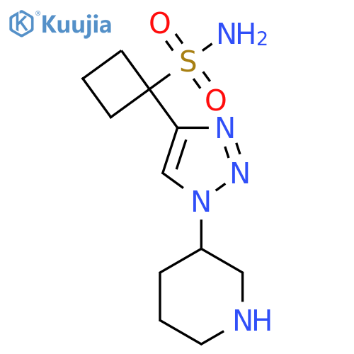 1-1-(piperidin-3-yl)-1H-1,2,3-triazol-4-ylcyclobutane-1-sulfonamide structure