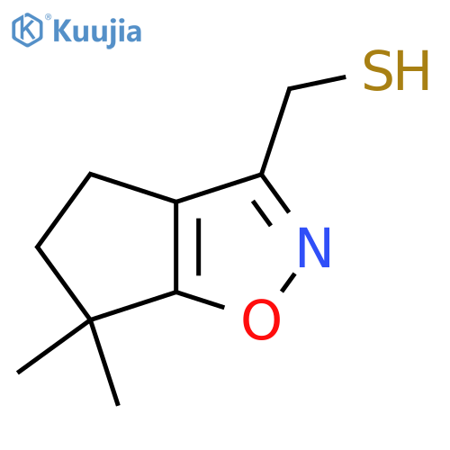{6,6-dimethyl-4H,5H,6H-cyclopentad1,2oxazol-3-yl}methanethiol structure