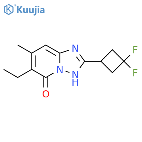 2-(3,3-difluorocyclobutyl)-6-ethyl-7-methyl-1,2,4triazolo1,5-apyridin-5-ol structure