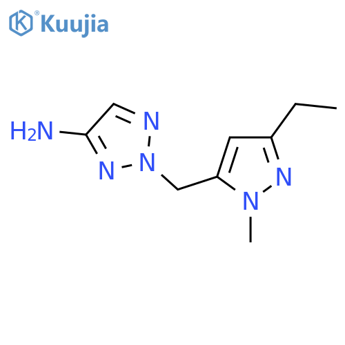 2-(3-ethyl-1-methyl-1H-pyrazol-5-yl)methyl-2H-1,2,3-triazol-4-amine structure