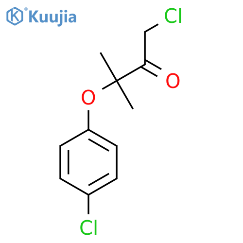 1-Chloro-3-(4-chlorophenoxy)-3-methylbutan-2-one structure