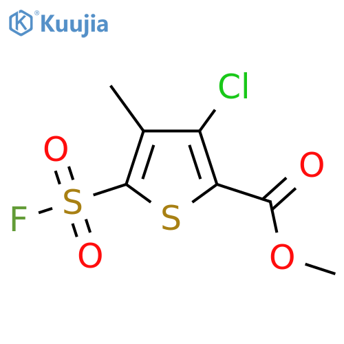 Methyl 3-chloro-5-(fluorosulfonyl)-4-methylthiophene-2-carboxylate structure