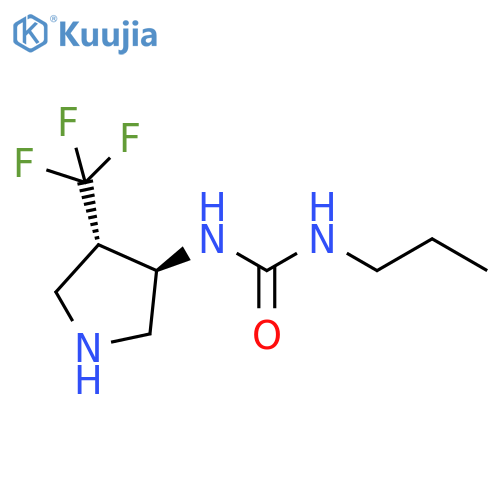 Urea, N-propyl-N'-[(3R,4S)-4-(trifluoromethyl)-3-pyrrolidinyl]-, rel- structure