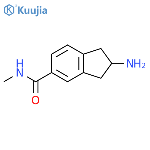 1H-Indene-5-carboxamide, 2-amino-2,3-dihydro-N-methyl- structure