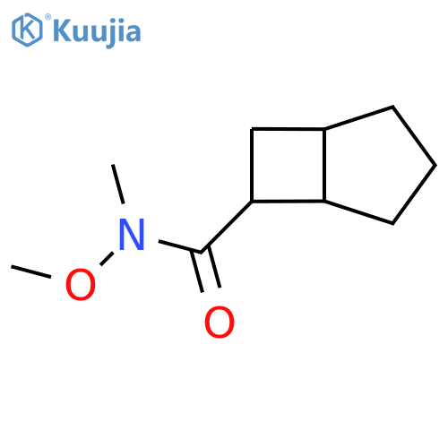 N-methoxy-N-methylbicyclo3.2.0heptane-6-carboxamide structure