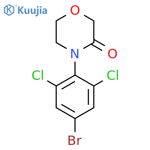 4-(4-bromo-2,6-dichlorophenyl)morpholin-3-one structure