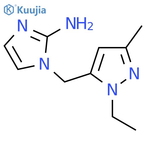1-(1-ethyl-3-methyl-1H-pyrazol-5-yl)methyl-1H-imidazol-2-amine structure