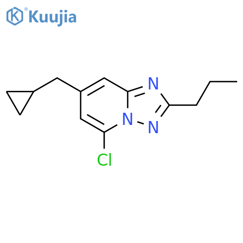 5-chloro-7-(cyclopropylmethyl)-2-propyl-1,2,4triazolo1,5-apyridine structure