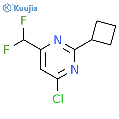 Pyrimidine, 4-chloro-2-cyclobutyl-6-(difluoromethyl)- structure