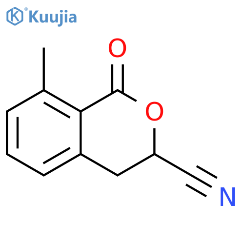 1H-2-Benzopyran-3-carbonitrile, 3,4-dihydro-8-methyl-1-oxo- structure