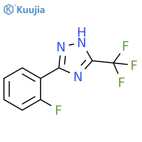 1H-1,2,4-Triazole, 3-(2-fluorophenyl)-5-(trifluoromethyl)- structure