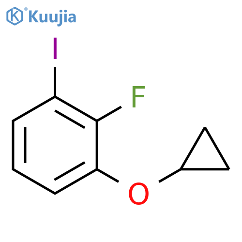 Benzene, 1-(cyclopropyloxy)-2-fluoro-3-iodo- structure