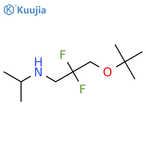 1-Propanamine, 3-(1,1-dimethylethoxy)-2,2-difluoro-N-(1-methylethyl)- structure