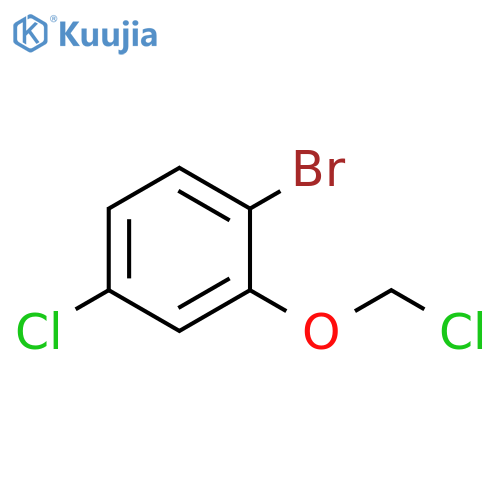 Benzene, 1-bromo-4-chloro-2-(chloromethoxy)- structure