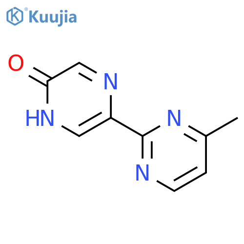 2(1H)-Pyrazinone, 5-(4-methyl-2-pyrimidinyl)- structure