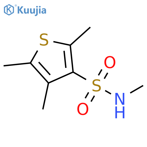 3-Thiophenesulfonamide, N,2,4,5-tetramethyl- structure