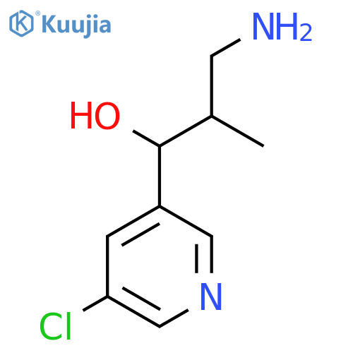 3-Pyridinemethanol, α-(2-amino-1-methylethyl)-5-chloro- structure