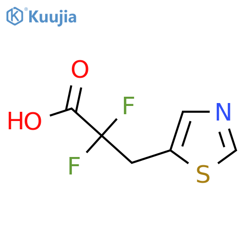 5-Thiazolepropanoic acid, α,α-difluoro- structure