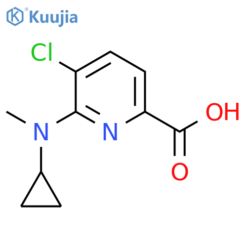 2-Pyridinecarboxylic acid, 5-chloro-6-(cyclopropylmethylamino)- structure