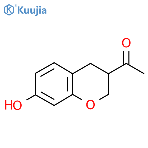 1-(7-hydroxy-3,4-dihydro-2H-1-benzopyran-3-yl)ethan-1-one structure