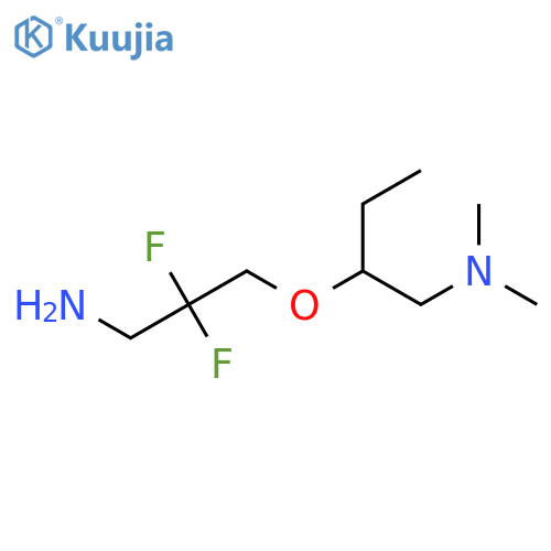 2-(3-amino-2,2-difluoropropoxy)-N,N-dimethylbutan-1-amine structure