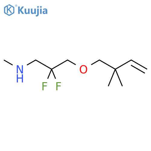 {3-[(2,2-Dimethylbut-3-en-1-yl)oxy]-2,2-difluoropropyl}(methyl)amine structure