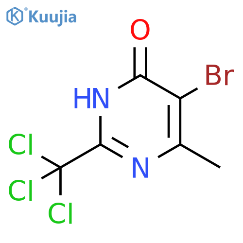 4(3H)-Pyrimidinone, 5-bromo-6-methyl-2-(trichloromethyl)- structure