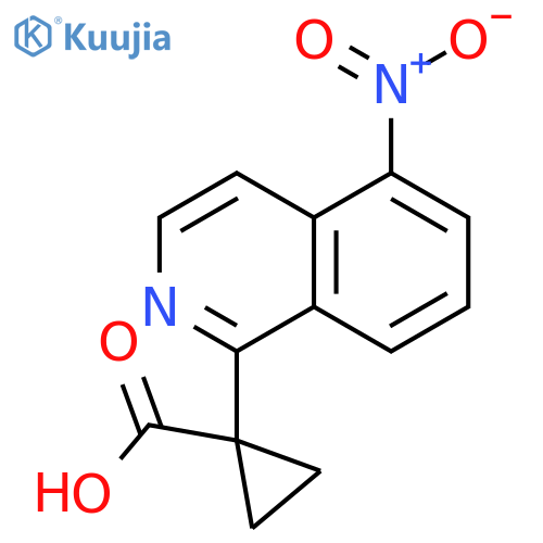 Cyclopropanecarboxylic acid, 1-(5-nitro-1-isoquinolinyl)- structure