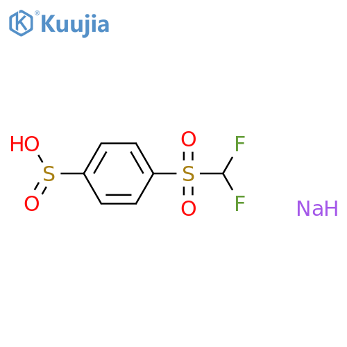 Benzenesulfinic acid, 4-[(difluoromethyl)sulfonyl]-, sodium salt (1:1) structure