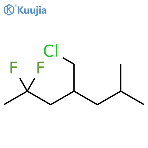 Heptane, 4-(chloromethyl)-2,2-difluoro-6-methyl- structure