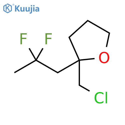 Furan, 2-(chloromethyl)-2-(2,2-difluoropropyl)tetrahydro- structure