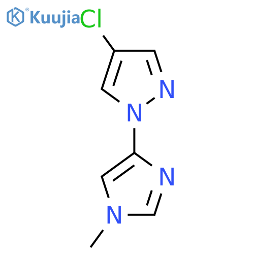 4-(4-chloro-1H-pyrazol-1-yl)-1-methyl-1H-imidazole structure